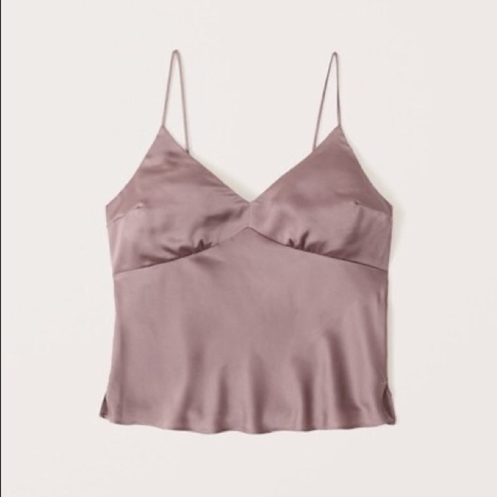 Abercrombie Satin V-Neck Cami NWT
